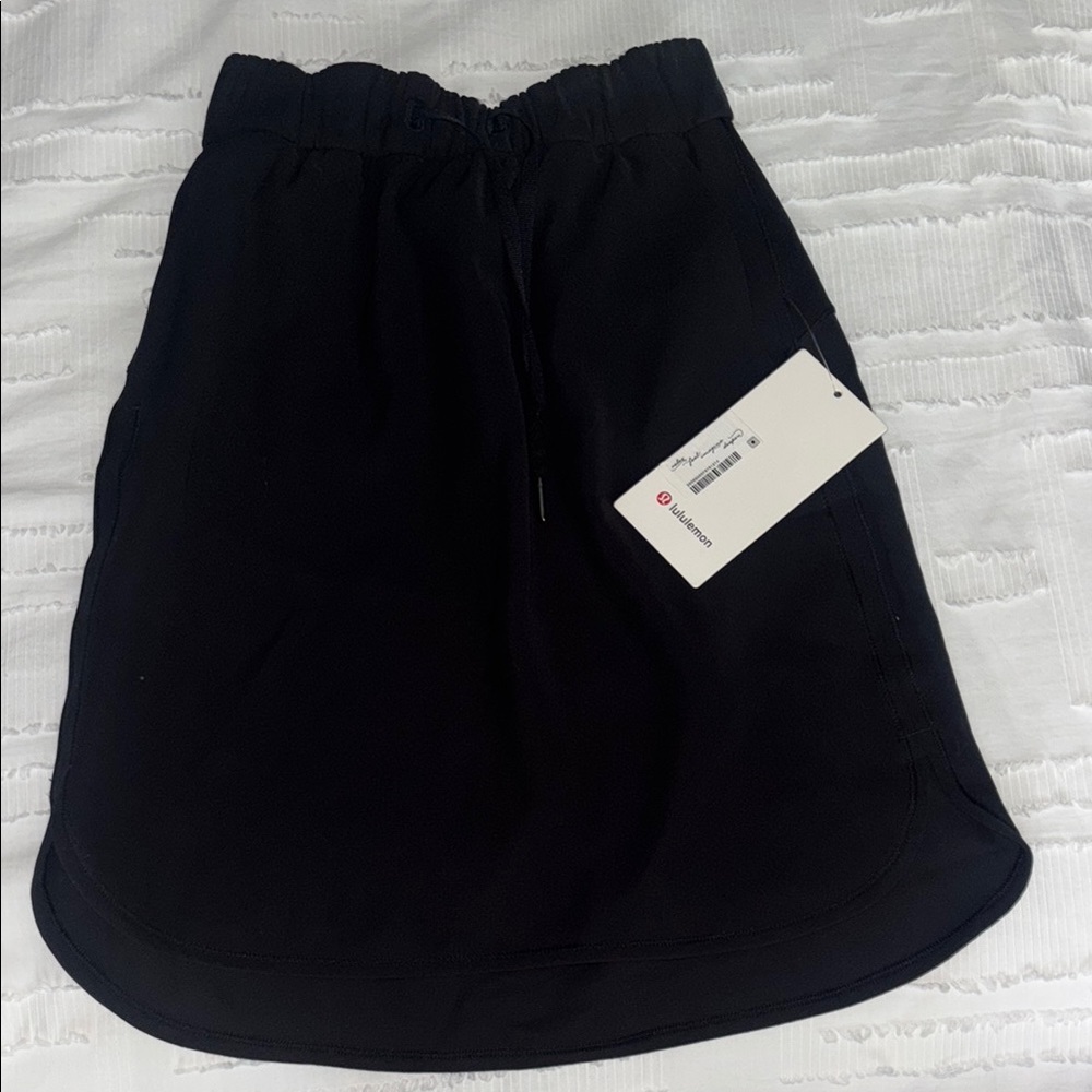 Lululemon Black Skirt with Drawstring Waist